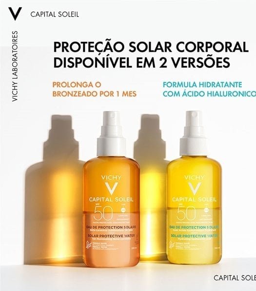 Água solar protetora Hidratante Corporal FPS 50 200ml - Imagem 8